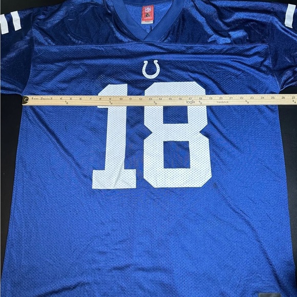 Indianapolis Colts #18 Manning Jersey NFL Reebok Players Inc Sz XL Football VTG - Picture 7 of 12